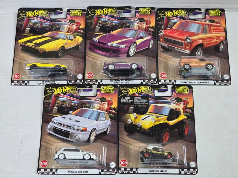 HOT WHEELS BOULEVARD 2024 MIX SET 106-110 1:64
