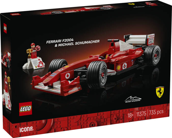 LEGO® Icons Ferrari F2004 ve Michael Schumacher