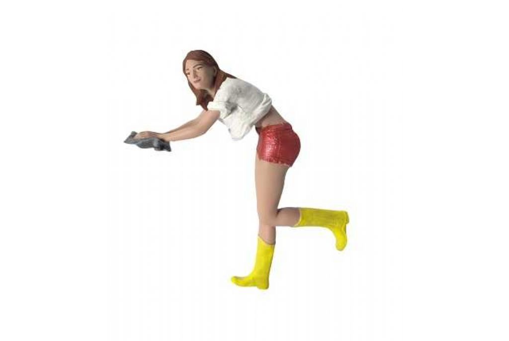 ATLANTIC DIORAMA FIGURE CAR WASHER REBECCA 1:18