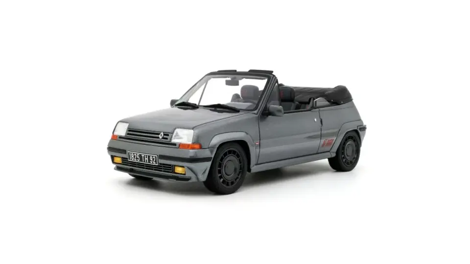 1:18 OTTO 1995 Renault 5 GT Turbo Cabriolet Gris Tungstene