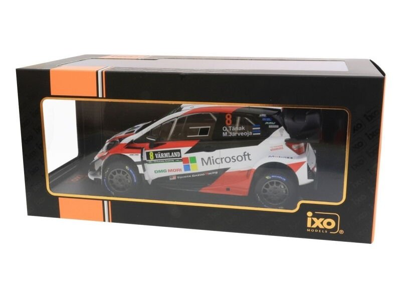 İXO TOYOTA YARIS WRC #8 O.TANAK - M.JARVEOJA WINNER RALLY SWEDEN 2019 1:18