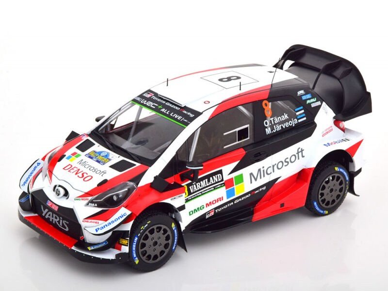 İXO TOYOTA YARIS WRC #8 O.TANAK - M.JARVEOJA WINNER RALLY SWEDEN 2019 1:18