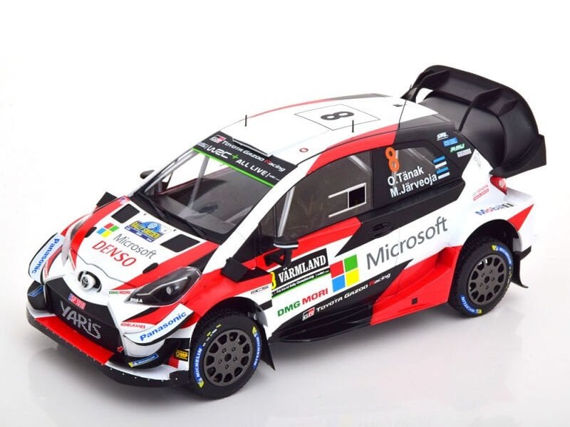 İXO TOYOTA YARIS WRC #8 O.TANAK - M.JARVEOJA WINNER RALLY SWEDEN 2019 1:18