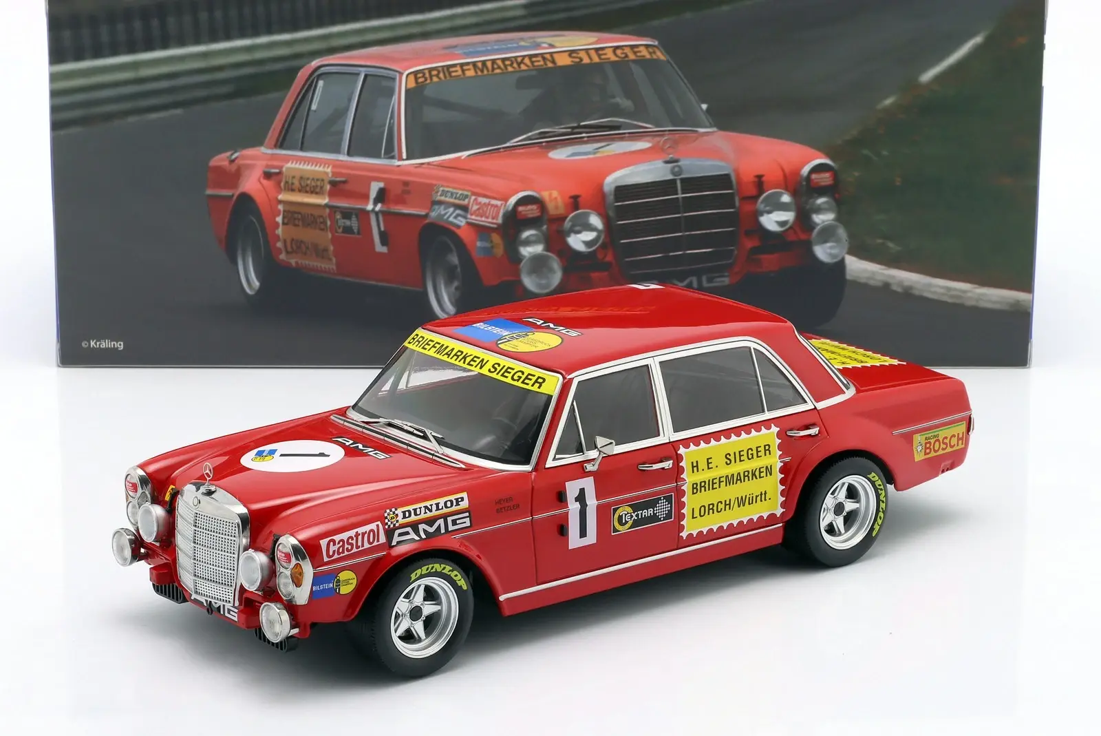 WERK83 MERCEDES-BENZ 300 SEL 6.0 #1 24h NURBURING 1972 1:18