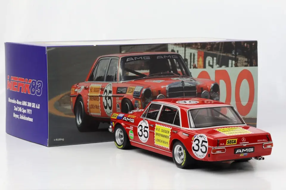 WERK83 MERCEDES-BENZ 300 SEL 6.0 #1 24h NURBURING 1972 1:18