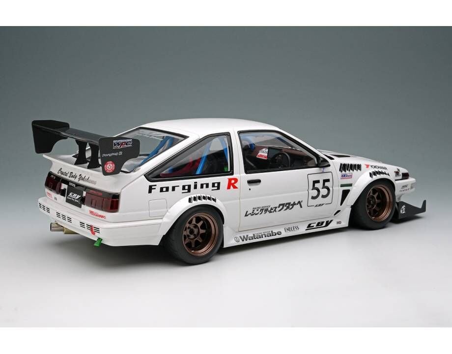 MAKEUP 1:18 Cristal Body Yokohama Sprinter Trueno GT-APEX (AE86)