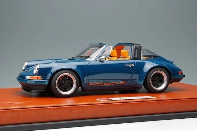 MAKEUP 1/18 Singer 911 (964) Targa Resistance Blue Limited 60pcs