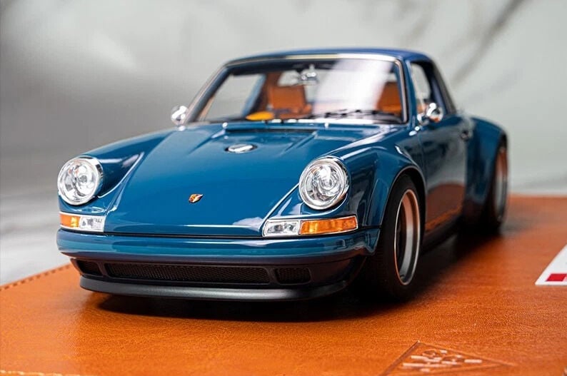 MAKEUP 1/18 Singer 911 (964) Targa Resistance Blue Limited 60pcs