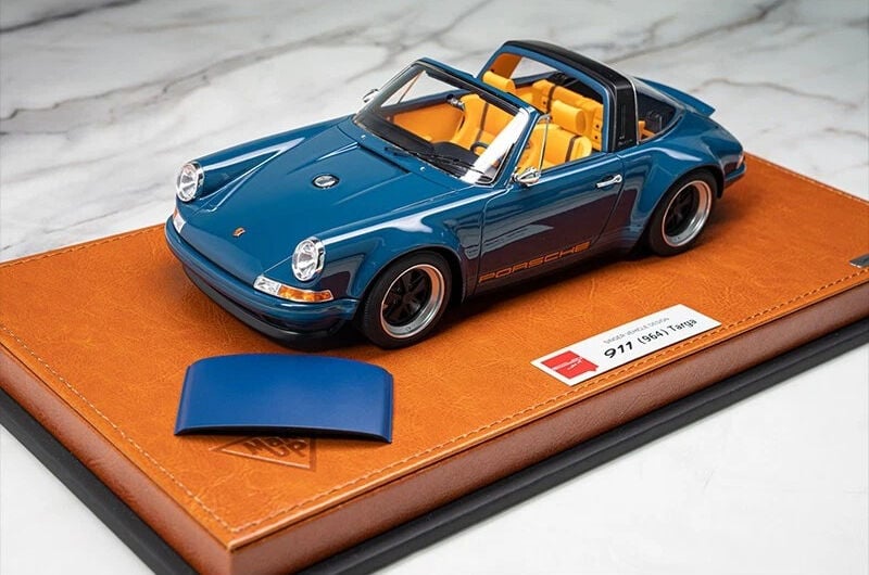 MAKEUP 1/18 Singer 911 (964) Targa Resistance Blue Limited 60pcs
