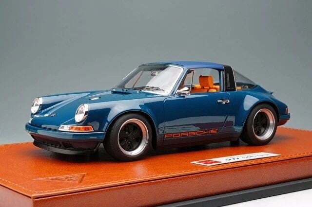 MAKEUP 1/18 Singer 911 (964) Targa Resistance Blue Limited 60pcs