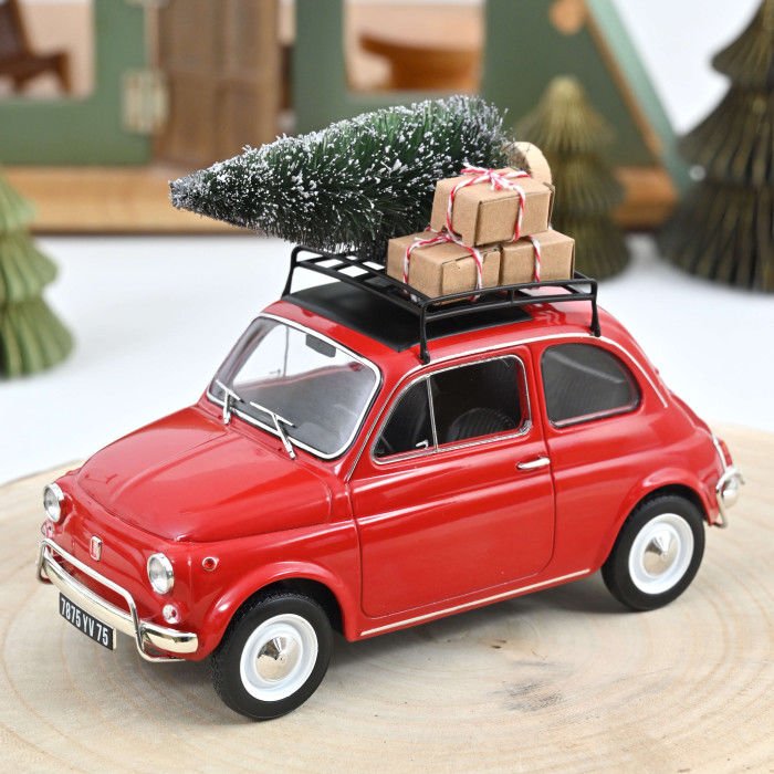 NOREV FIAT 500 L 1968 RED CHRISTMAS 1:1 (187779)