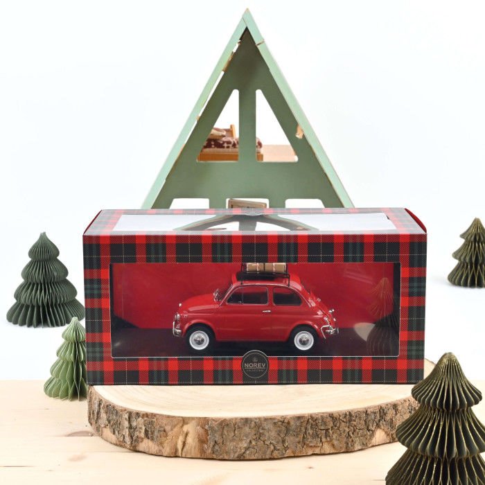 NOREV FIAT 500 L 1968 RED CHRISTMAS 1:1 (187779)