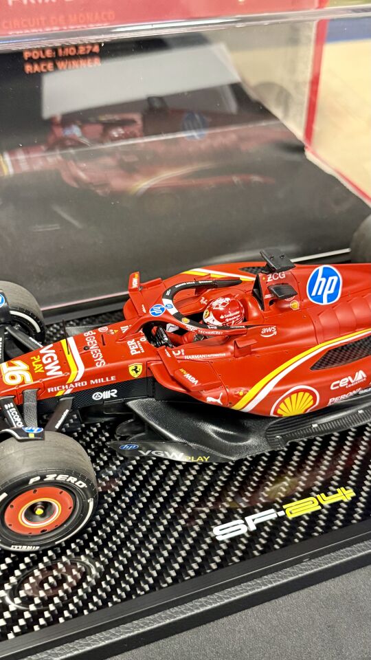 BBR ferrari SF-24 Formula 1 Grand Prix de Monaco C.Leclerce ( limited 20 pcs)