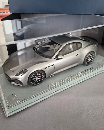 BBR 1/18 Maserati GranTurismo Trofeo 2023 Grigio Maratea Mat