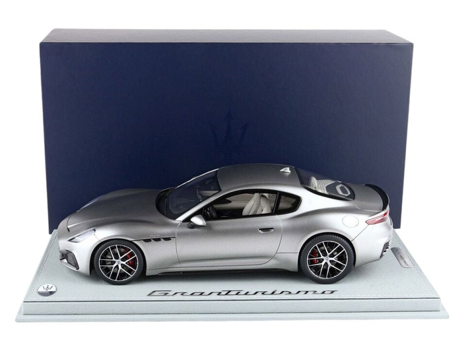 BBR 1/18 Maserati GranTurismo Trofeo 2023 Grigio Maratea Mat