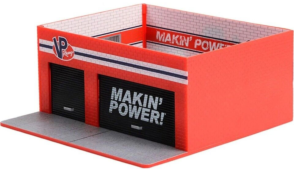 GreenLight 1:64 Mechanic's Corner Series 10 - Weekend Workshop - VP Racing Fuels Garage Solid Pack