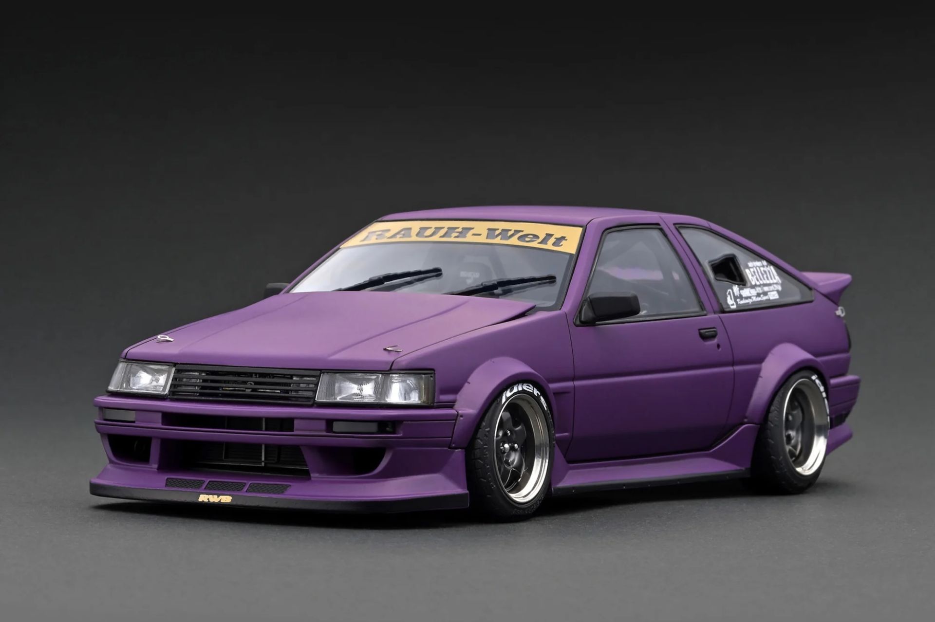 IGNITION MODEL 1:18 RWB AE86 MATTE PURPLE