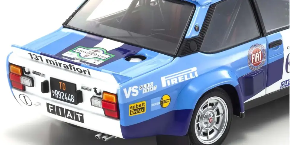 KYOSHO FIAT 131 ABARTH COSTA SMERALDA #1 1981 1:18 (08376D)