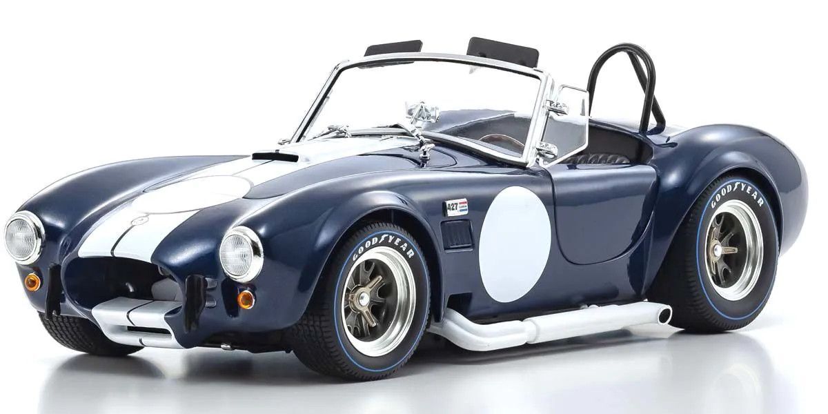 KYOSHO SHELBY COBRA 427 S/C DARK BLUE/WHITE 1:18 (08048DBL)