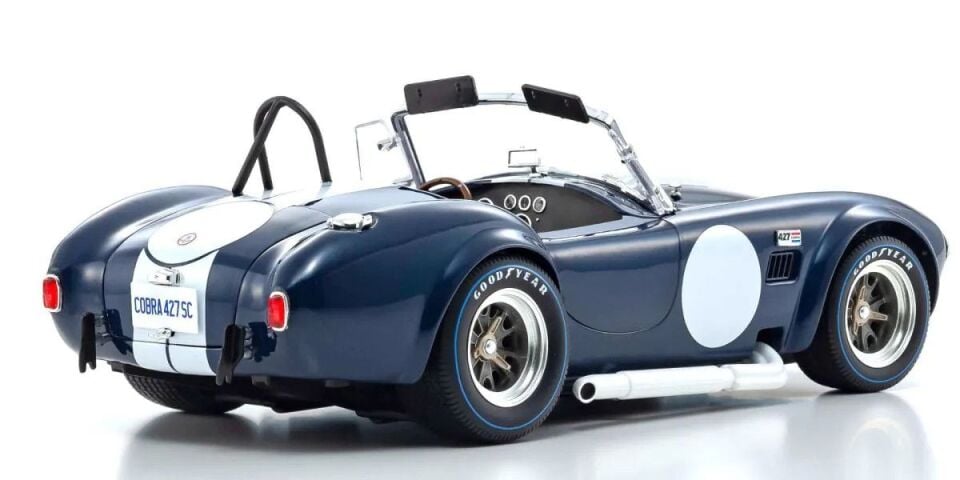 KYOSHO SHELBY COBRA 427 S/C DARK BLUE/WHITE 1:18 (08048DBL)