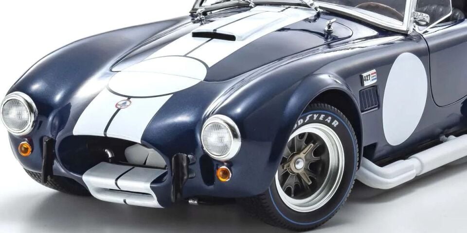 KYOSHO SHELBY COBRA 427 S/C DARK BLUE/WHITE 1:18 (08048DBL)