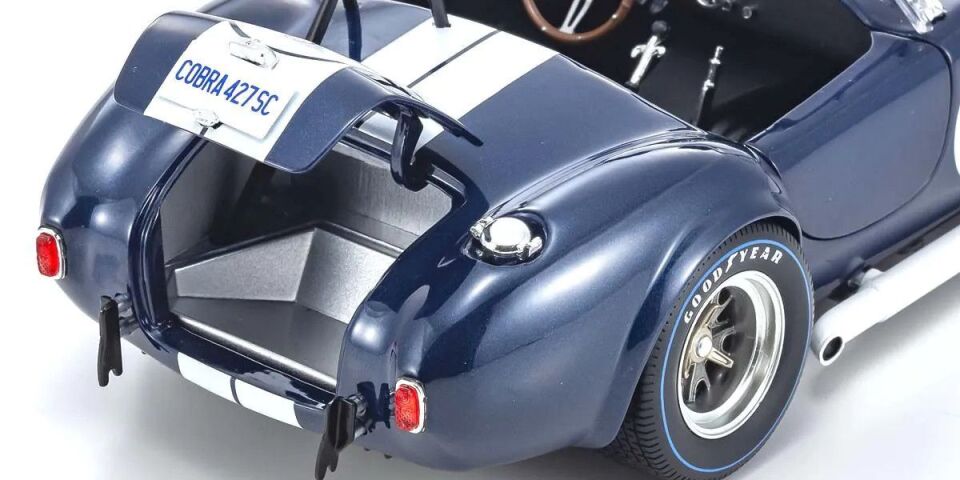 KYOSHO SHELBY COBRA 427 S/C DARK BLUE/WHITE 1:18 (08048DBL)
