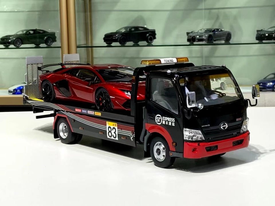 1/18 TİNY HİNO 300 FLATBED ÇEKİÇİ (IŞIKLI) SF Express