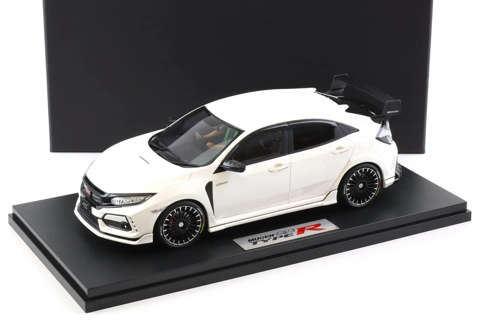 POP RACE HONDA CIVIC TYPE R FK8 MUGEN WHITE 1:18