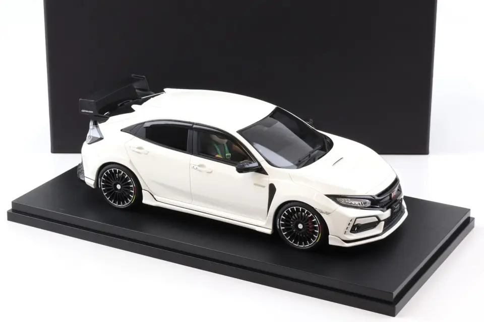 POP RACE HONDA CIVIC TYPE R FK8 MUGEN WHITE 1:18