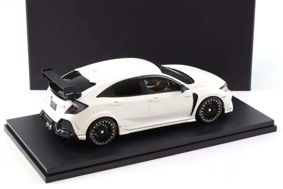 POP RACE HONDA CIVIC TYPE R FK8 MUGEN WHITE 1:18