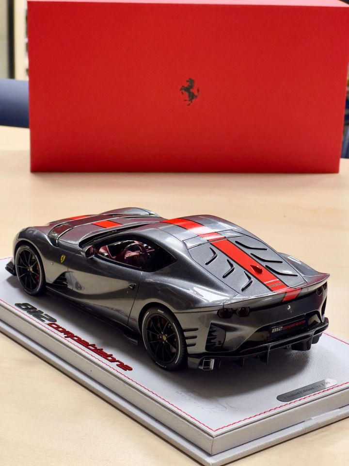 BBR FERRARI 812 COMPETİZİONE GRIGO SILVERSTONE 1:18