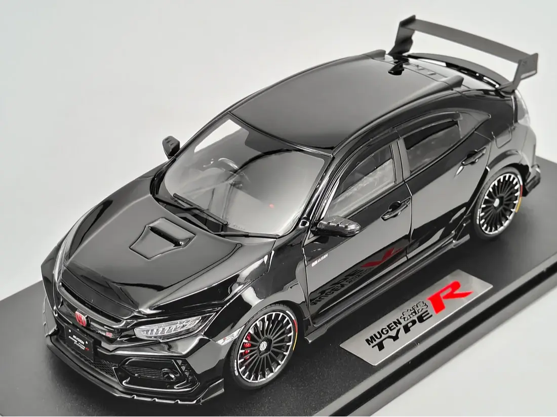 POP RACE HONDA CIVIC TYPE R FK8 MUGEN BLACK 1:18