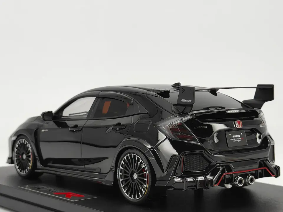 POP RACE HONDA CIVIC TYPE R FK8 MUGEN BLACK 1:18