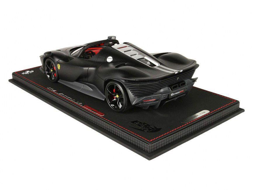 BBR FERRARI SP3 DAYTONA MAT BLACK LIMITED 02 1:18