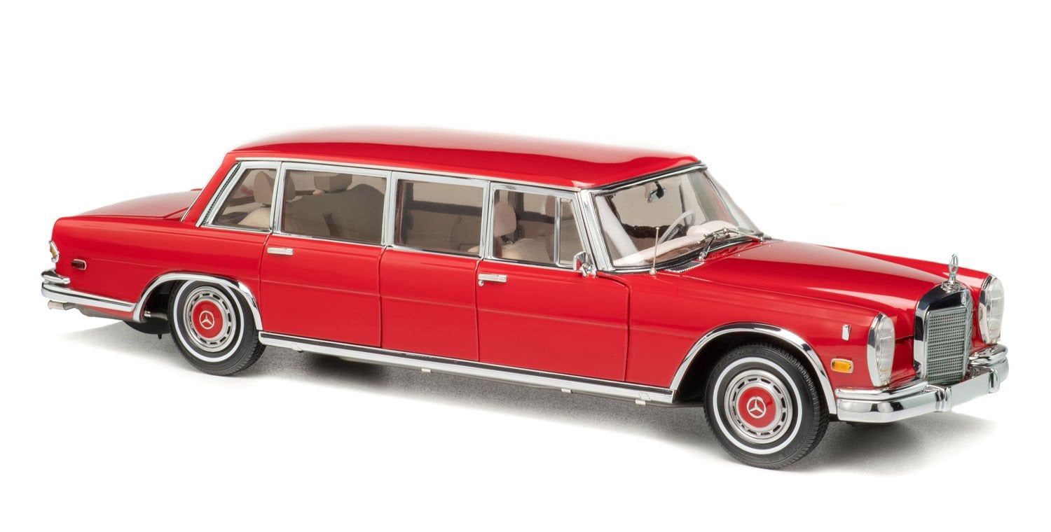 CMC MERCEDES-BENZ 600 PULLMAN (W 100) LIMOUSINE RED BARON 1:18