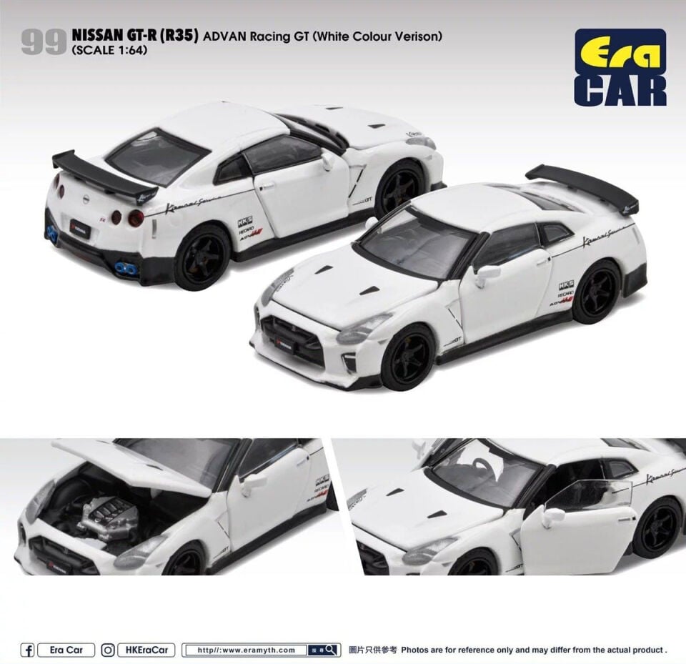 ERA CAR NISSAN GT-R (R35) ADVAN Racing GT (White Colour Verison)