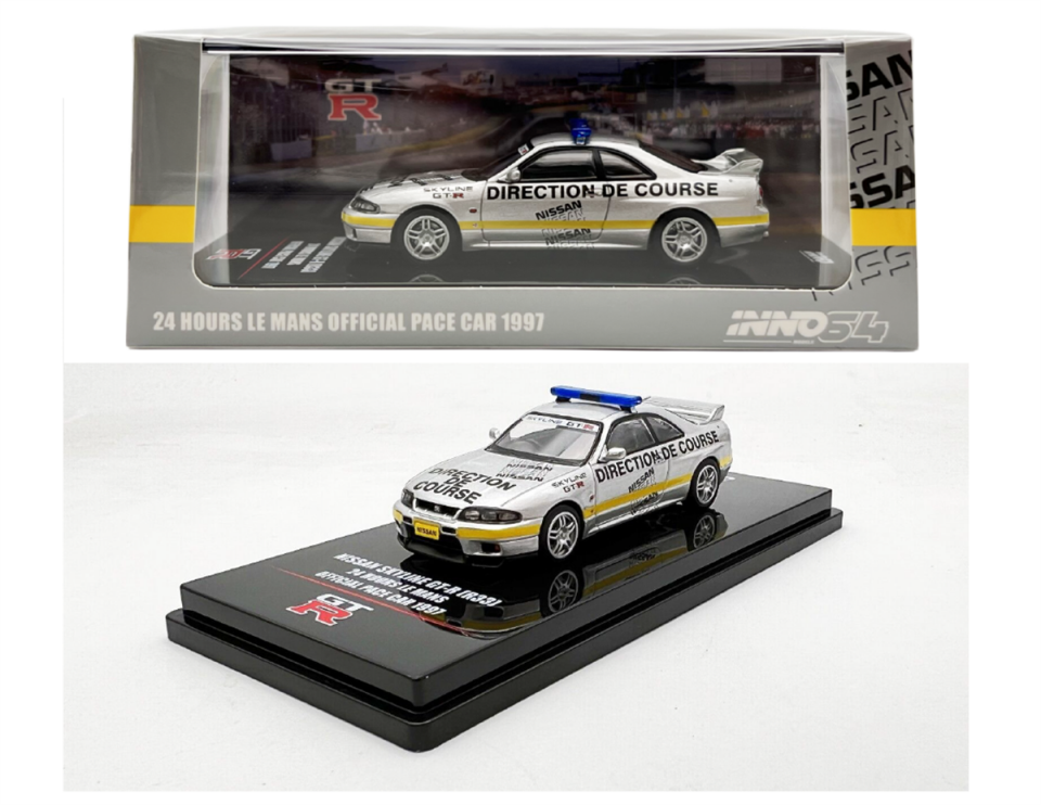 INNO64 NISSAN SKYLINE GTR-R (R33) 24h LE LAMANS OFFICIAL PACE CAR 1:64