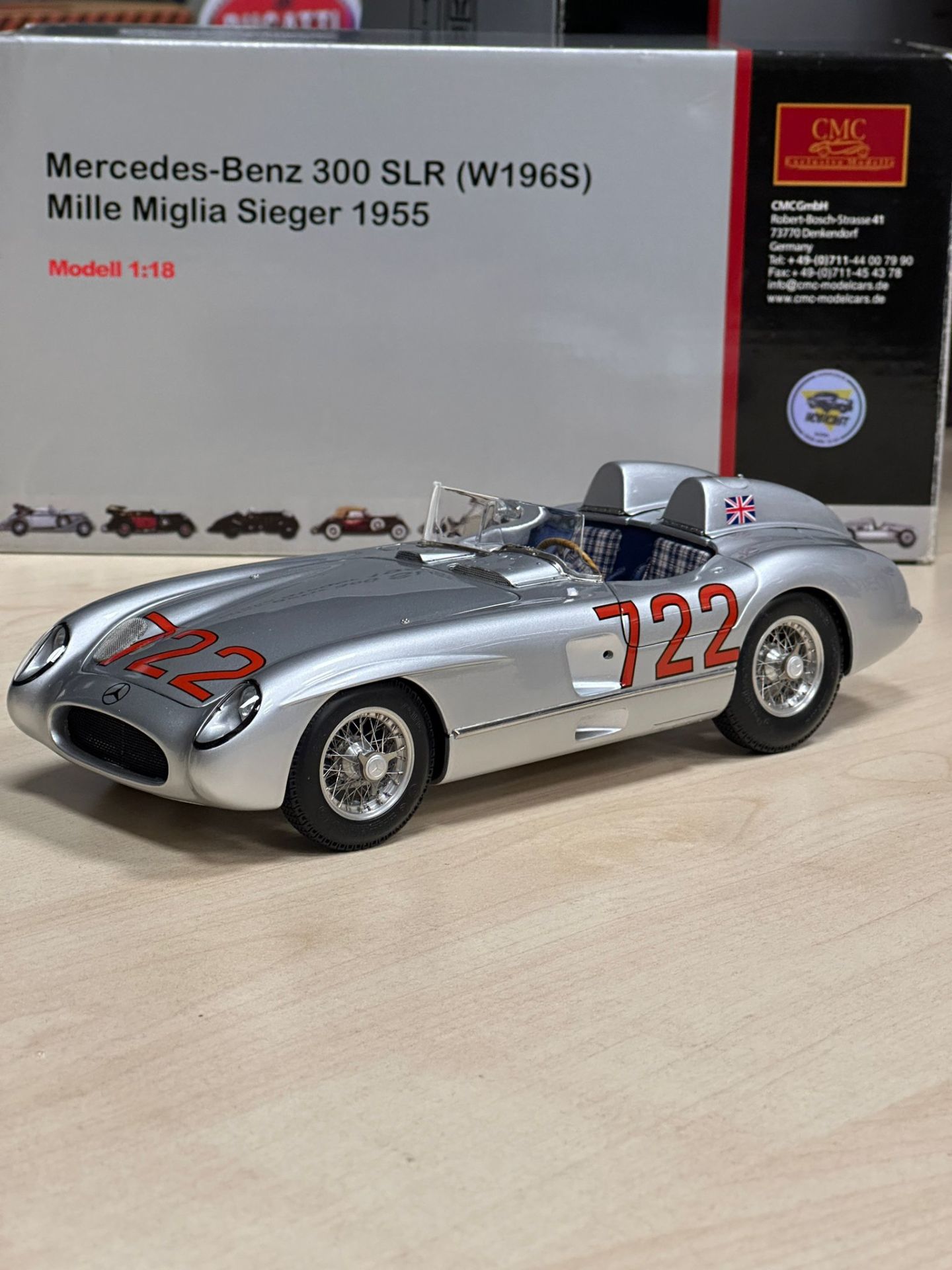 CMC MERCEDES BENZ 300 SLR (W196S) 1955 1:18 (M-066)