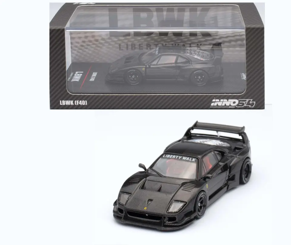 INNO64 FERRARI F40 LBWK CARBON 1:64