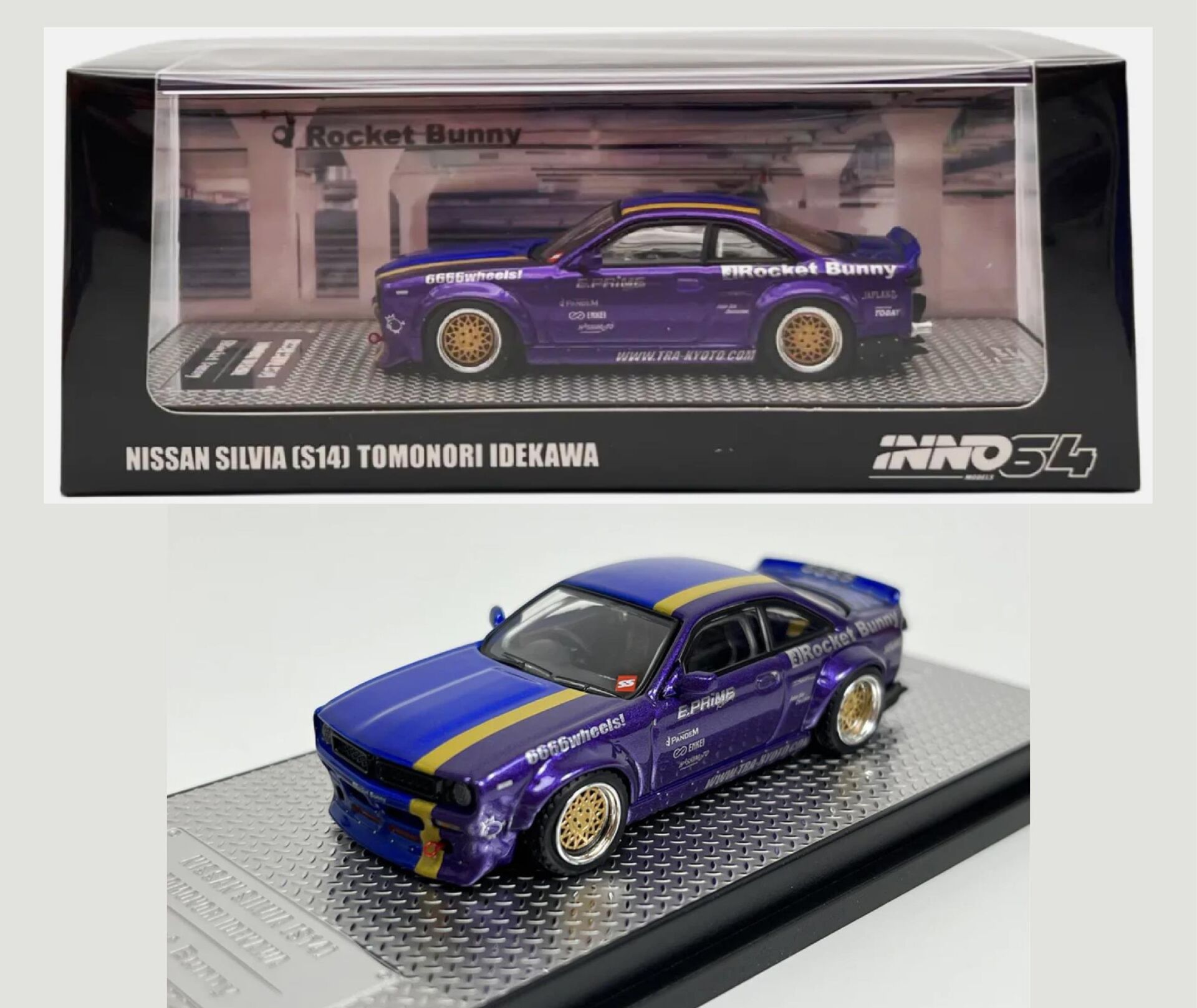 INNO64 NISSAN SILVIA (S14) TOMONORI IDEKAWA 1:64