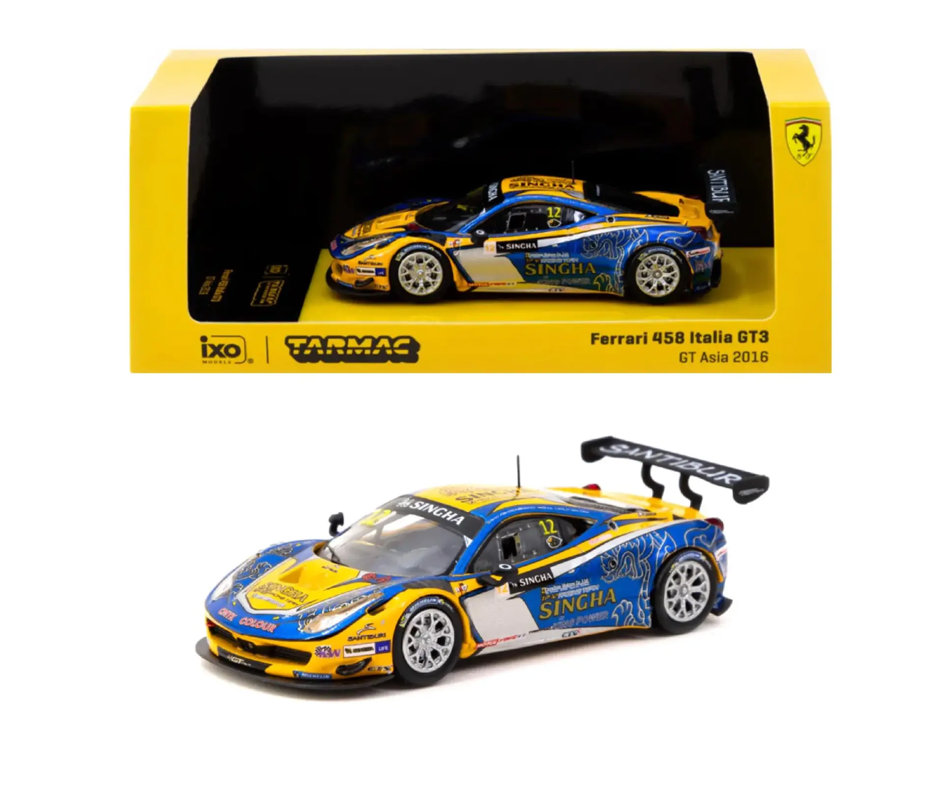 IXO TARMAC FERRARI 458 ITALIA GT3 1:64