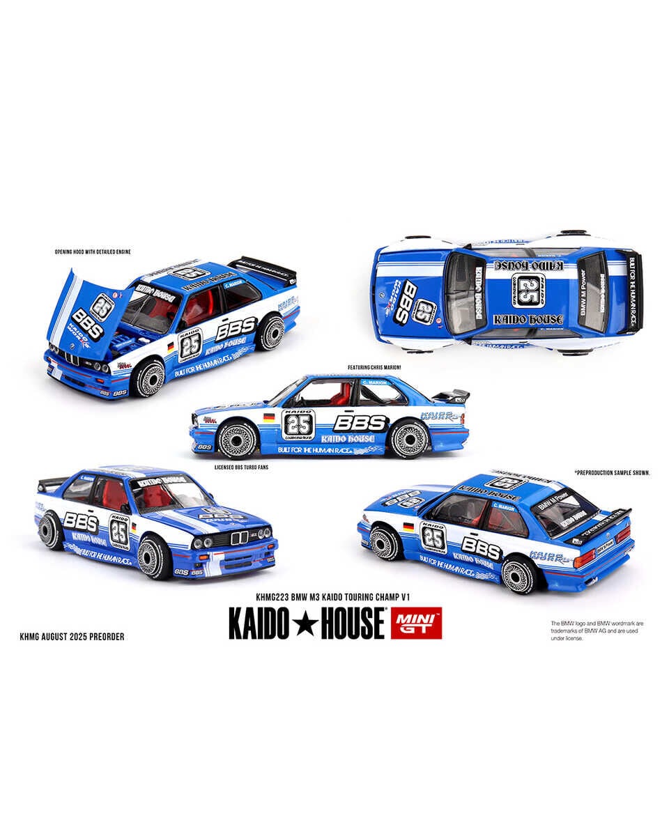 Mini GT 1/64 Kaido House BMW M3 Kaido Touring Champ V1 KHMG223