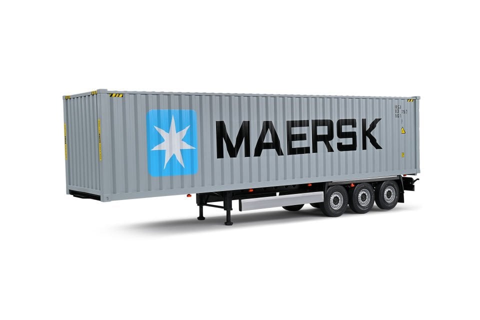SOLIDO CONTAINER TRALIER MAERSK GREY 1:24 (S2400505)