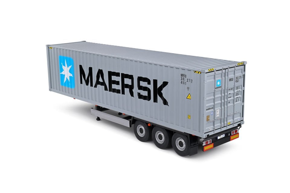 SOLIDO CONTAINER TRALIER MAERSK GREY 1:24 (S2400505)