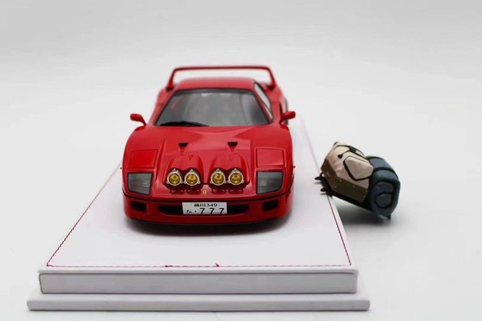 GL MODELS FERRARI F40 REDSNOW BOARD LIMITED 42/66 1:18