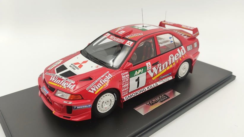 Tarmac 1:18 Mitsubishi Lancer Evolution V WRC 1998 Dünya Şampiyonu Tommi Makinen (LTD 200 adet)