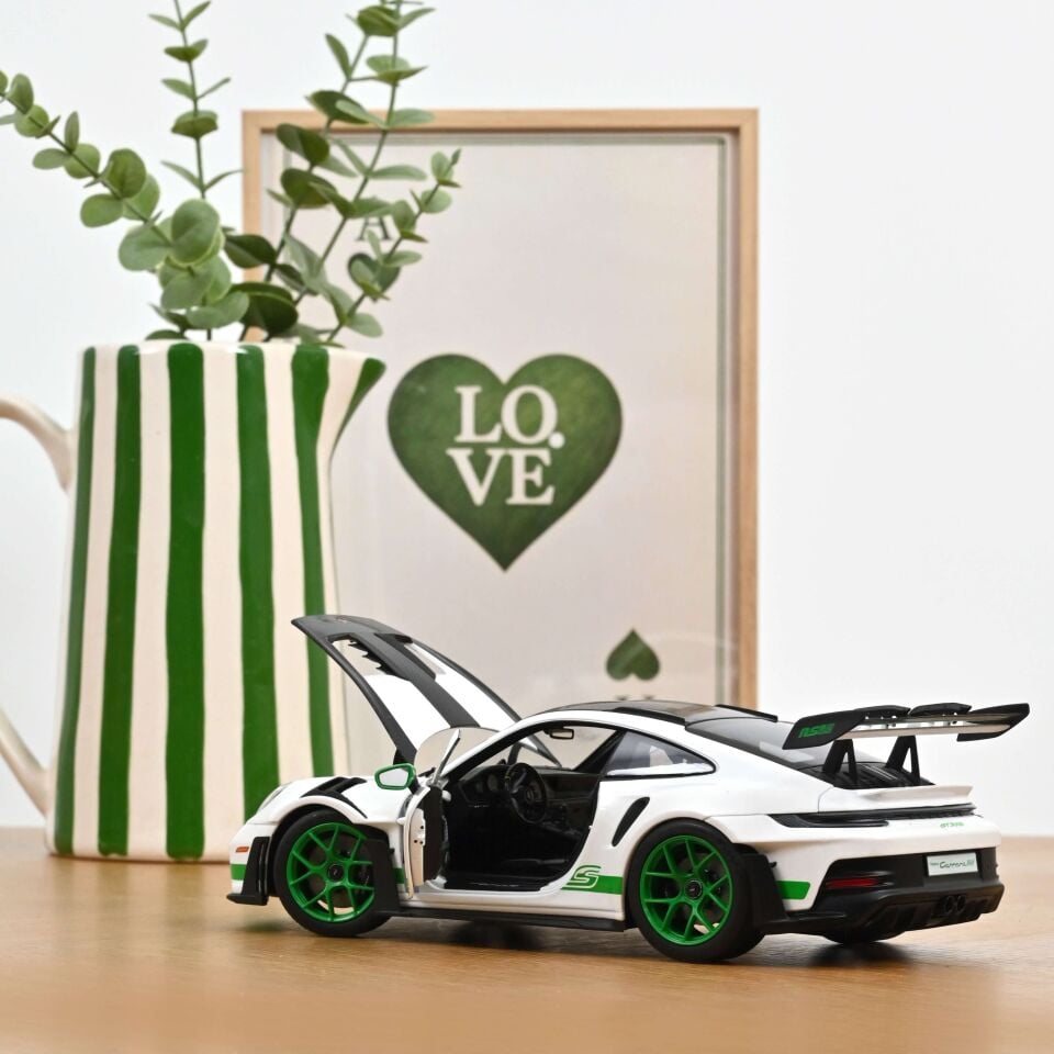 Porsche 911 GT3 RS Carrera RS 2022 Beyaz/Python Yeşili 1:18