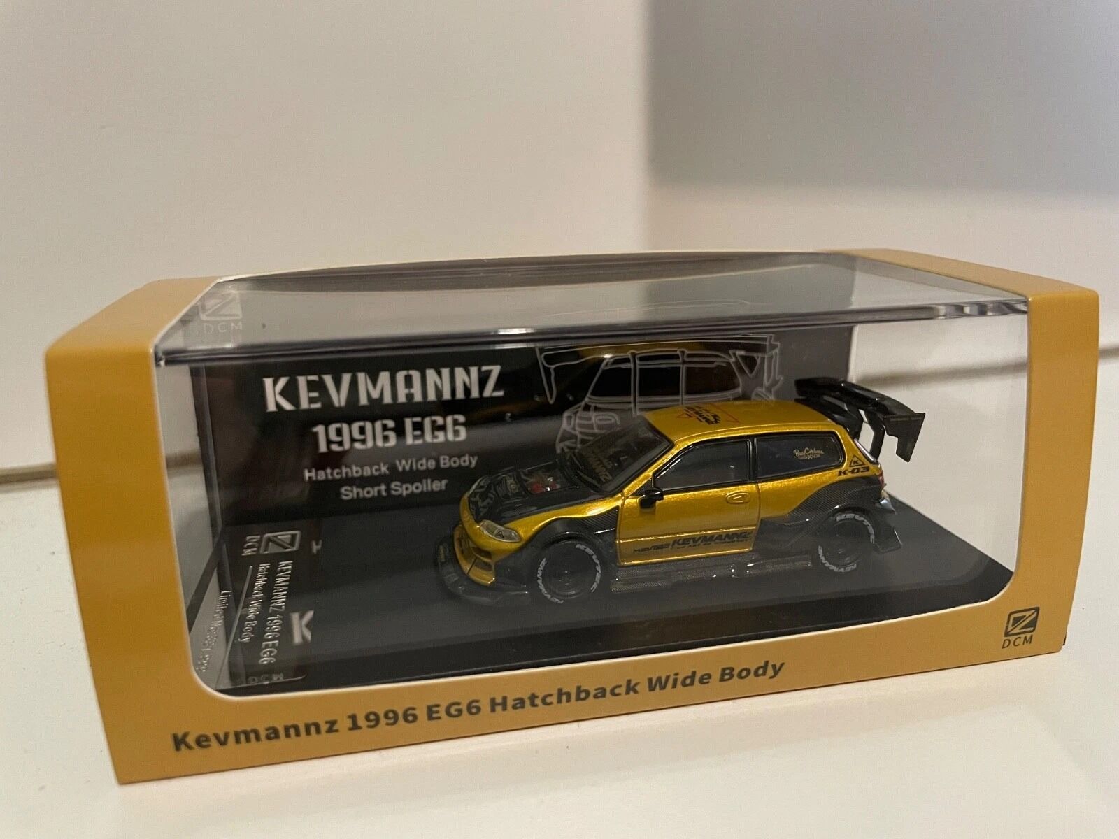 DCM Model 1:64 Kevmannz 1996 Honda Civic EG6 Hatchback Wide Body Limited 331/999