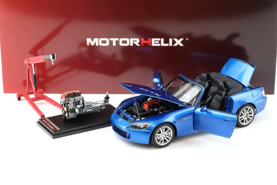 1:18 Motorhelix Honda S2000 (AP2) SPIDER WITH ENGINE AND Crane ACCESSORIES