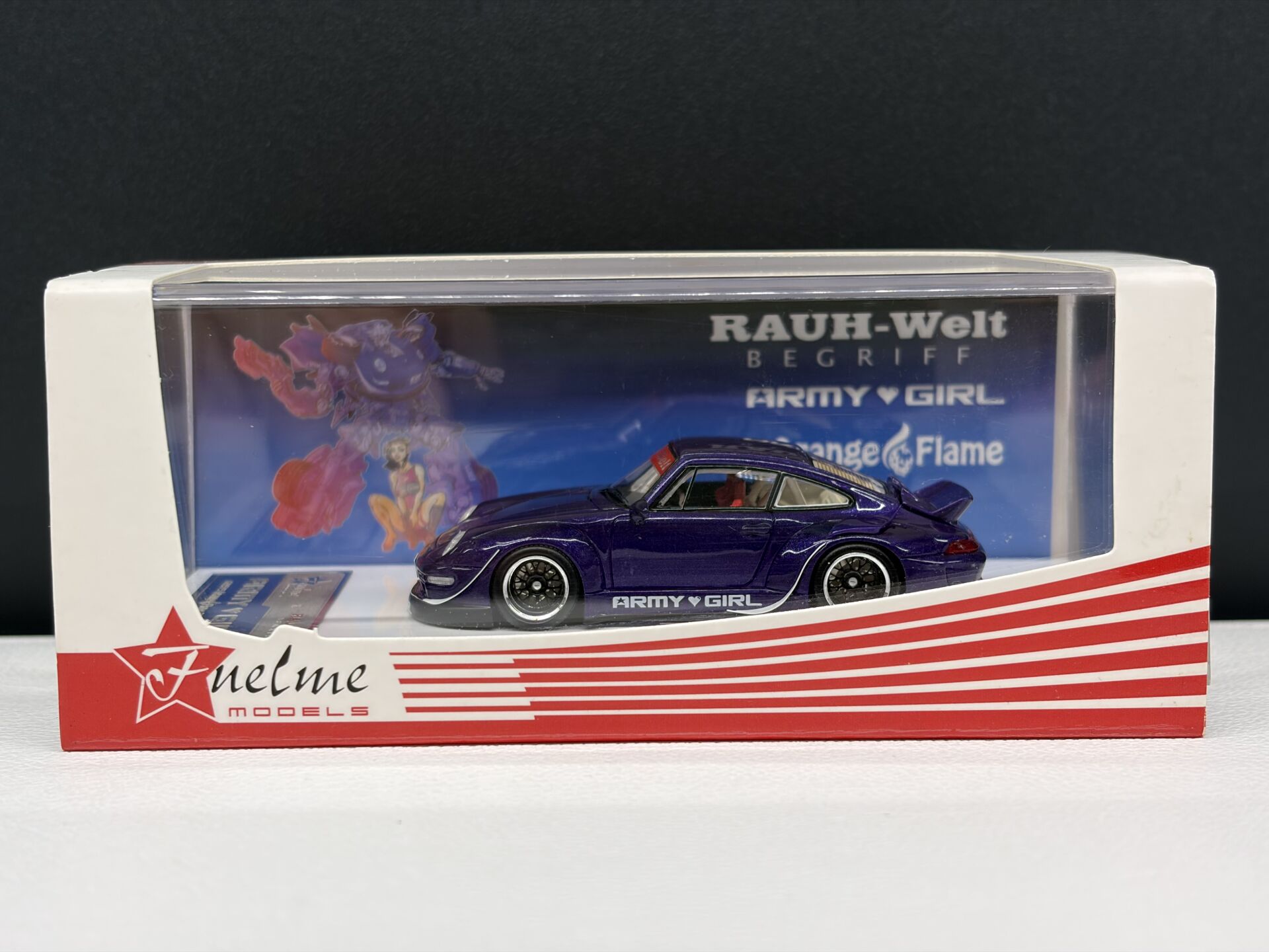 FUELME PORSCHE 911 (993) RWB ARMY GIRL V4 1:64
